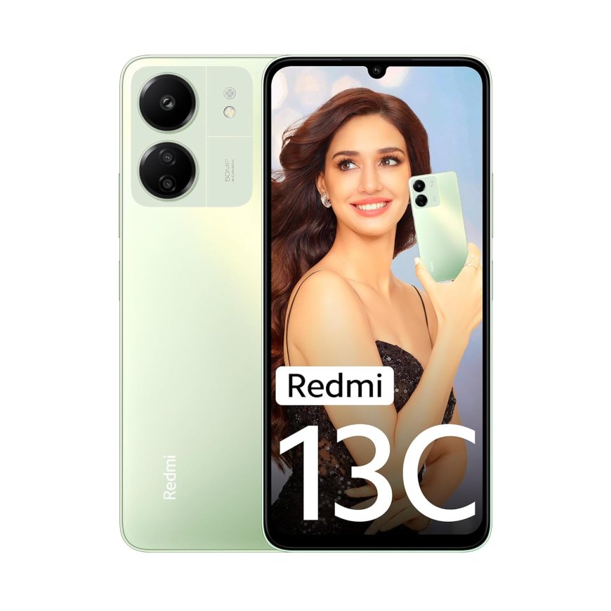 Redmi 13C (Starshine Green, 4GB RAM, 128GB Storage) At just Rs. 8999 [MRP 11,999]