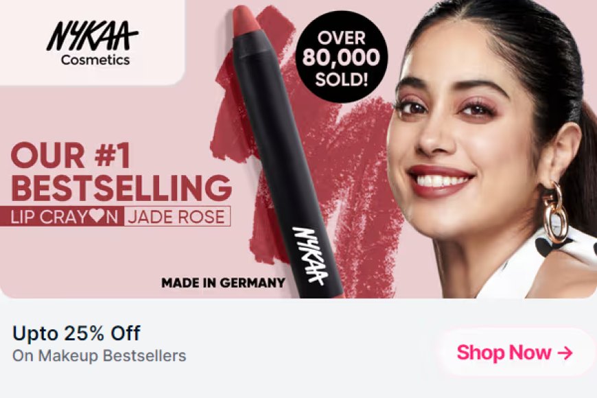 Up to 25% off on Nykaa Cosmetics