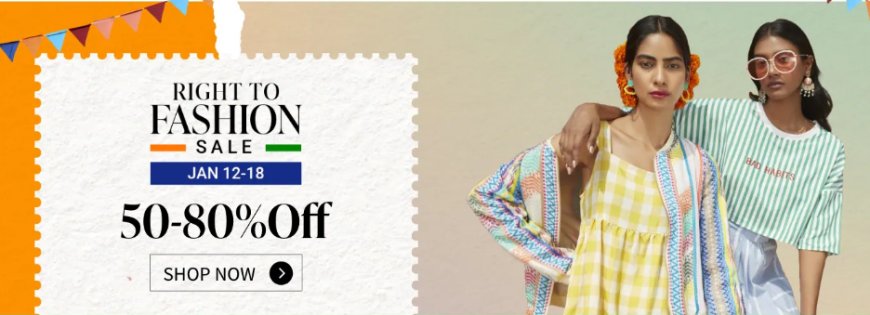 Right to Fashion Sale: 50-80% off on Women's Wear