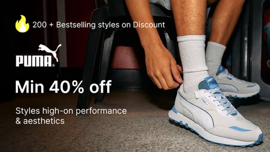 Minimum 40% off on Puma Brand