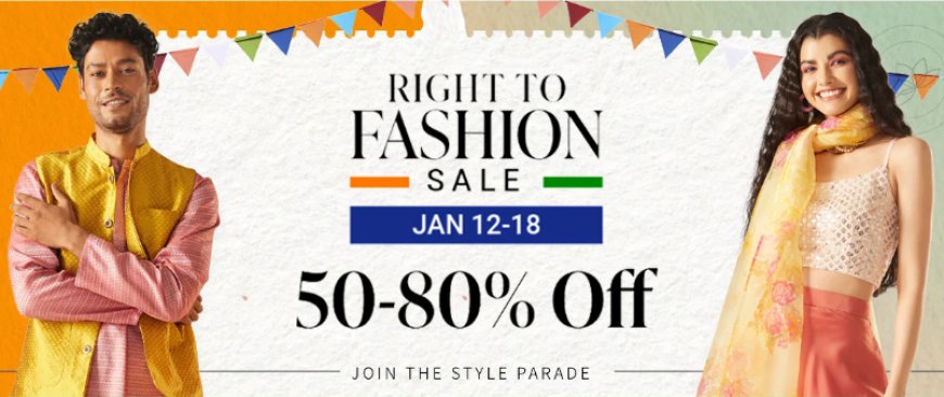 Right to Fashion Sale: 50-80% off on Fashion & Accessories