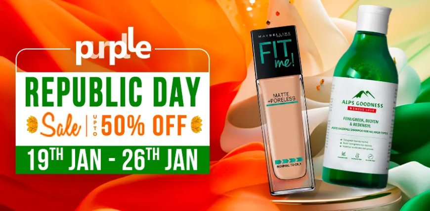 Purplle Republic Day Sale: Up to 50% off on Beauty products