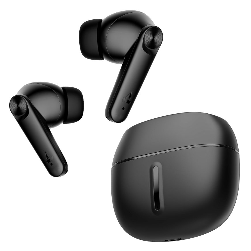 boAt Airdopes 200 Plus TWS Bluetooth Earbuds (Carbon Black) At just Rs. 1299 [MRP 5490]