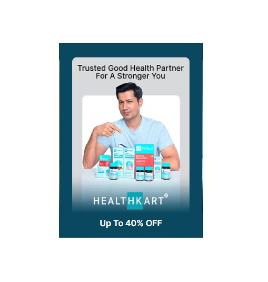 Up to 40% off on HealthKart products