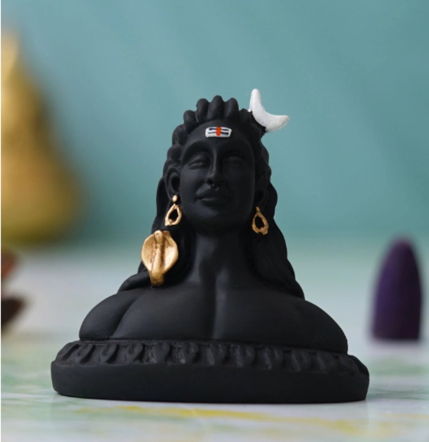 Black Polyresin Adiyogi Lord Shiv Idol At just Rs. 199 [MRP 599]