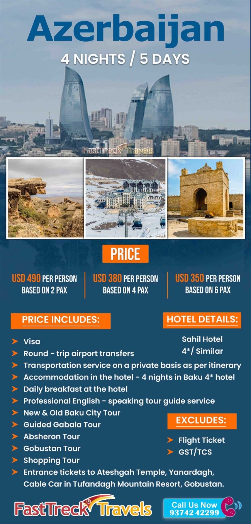 Enjoy Azerbaijan 4 Nights/5 Days Tour Package Starting At just USD 350