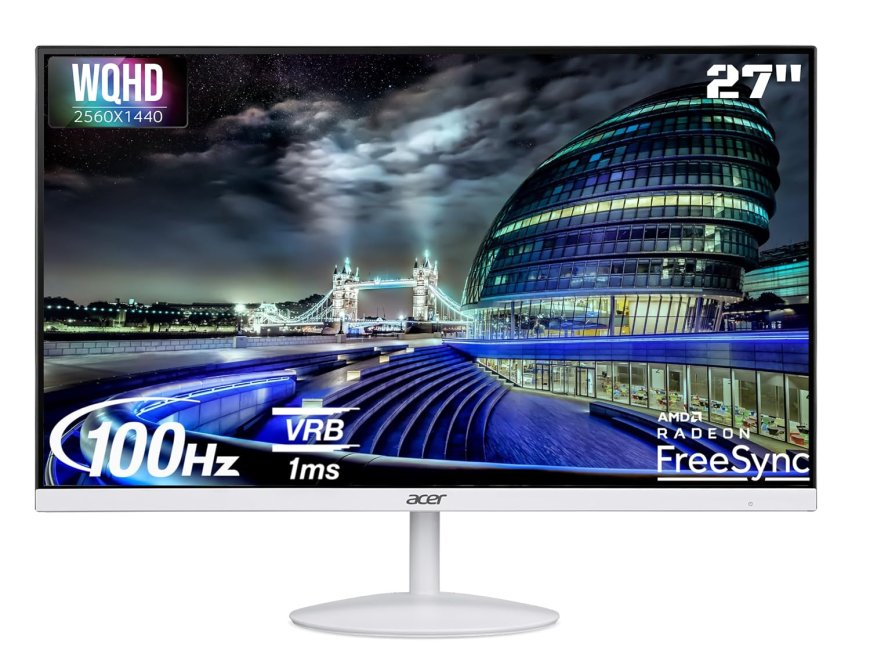 Acer 27 inch WQHD LED Backlit IPS Panel Monitor (Monitor) At just Rs. 13,499 [MRP 16,999]