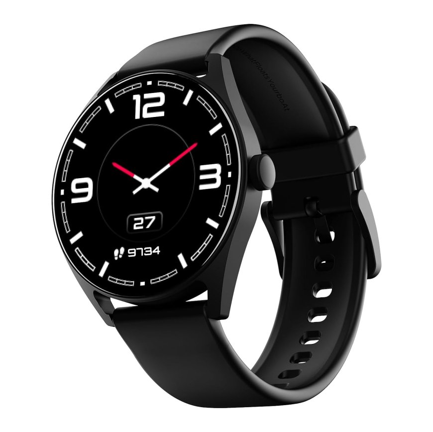 boAt Lunar Link Bluetooth Calling Smart Watch (Black) At just Rs. 1399 [MRP 6999]