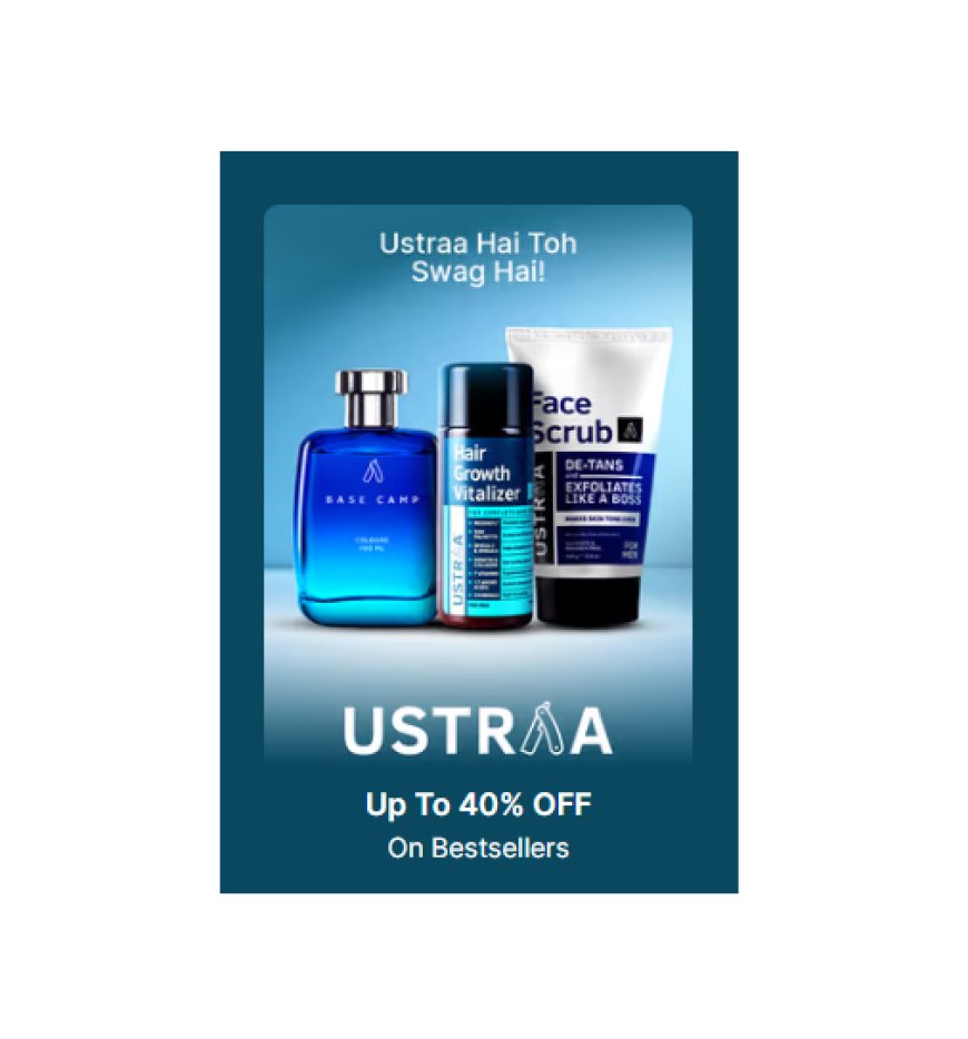 Up to 40% off on Ustraa products