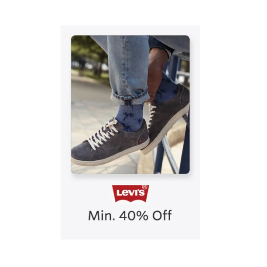 Minimum 40% off on Levi's Brand