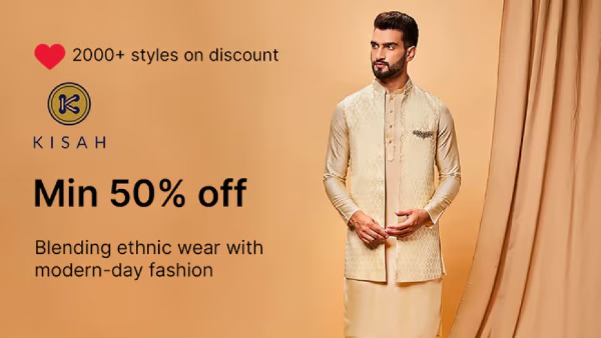 Minimum 50% off on Kisah Brand