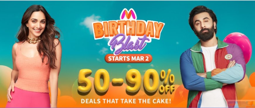 Myntra Birthday Blast: 50-90% off on Fashion & Accessories