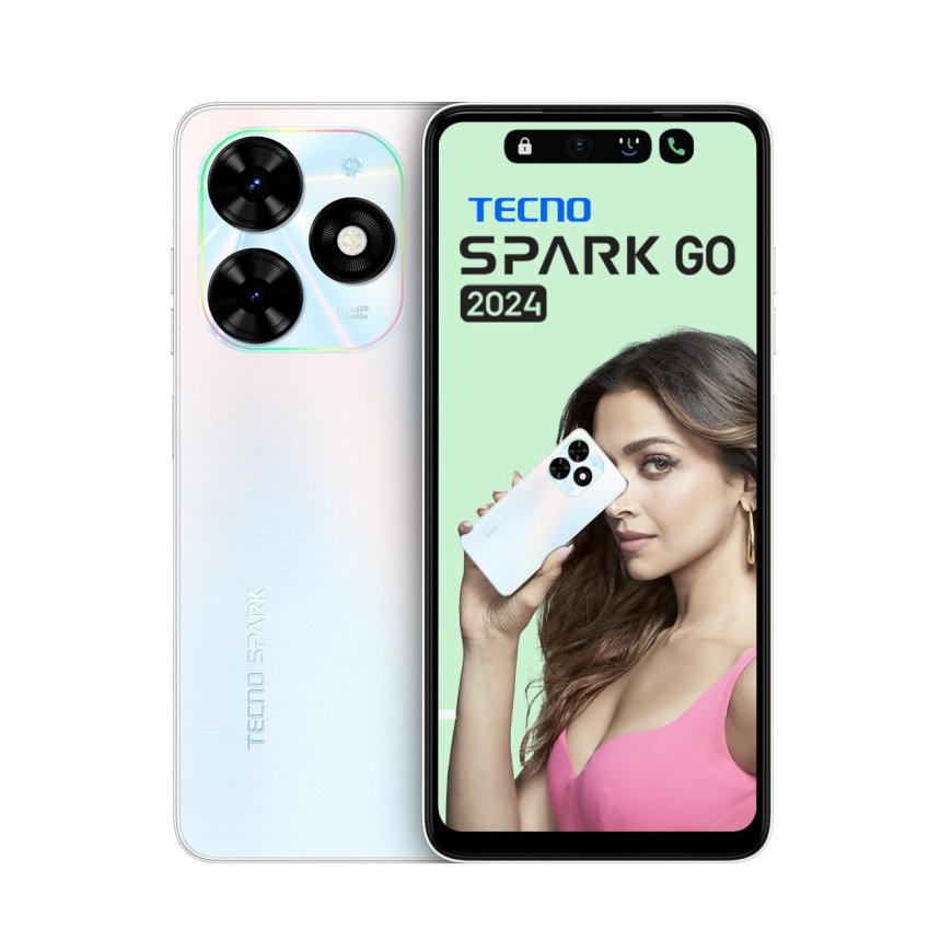 TECNO Spark GO 2024 (Mystery White, 8GB RAM, 128GB ROM) At just Rs. 7299 [MRP 8499]