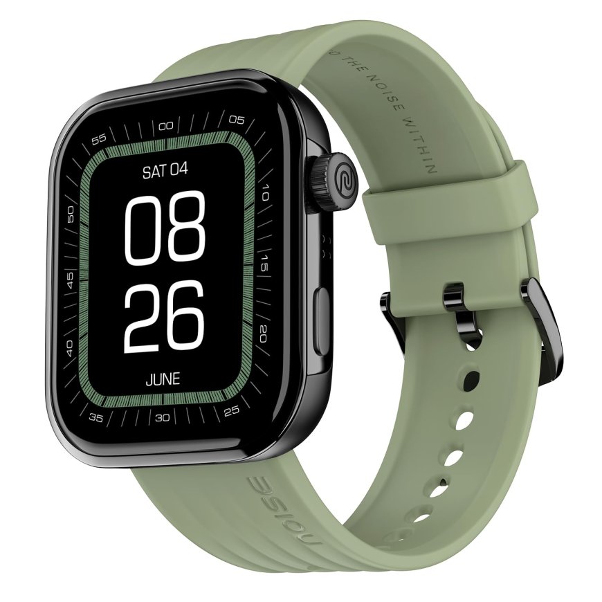 Noise Pro 5 Bluetooth Calling Smart Watch (Olive Green) At just Rs. 3399 [MRP 8999]