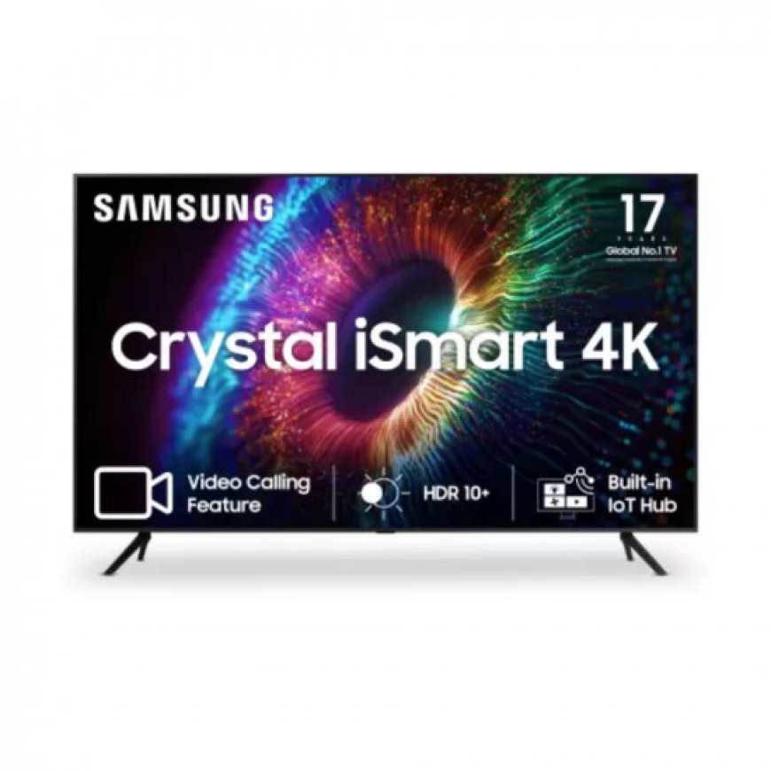 Samsung Crystal 4K iSmart Series 65 inch 4K Ultra HD LED Smart Tizen TV At just Rs. 64,990 [MRP 99,900]