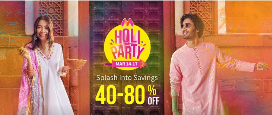 Holi Party Sale: 40-80% off on Fashion & Accessories