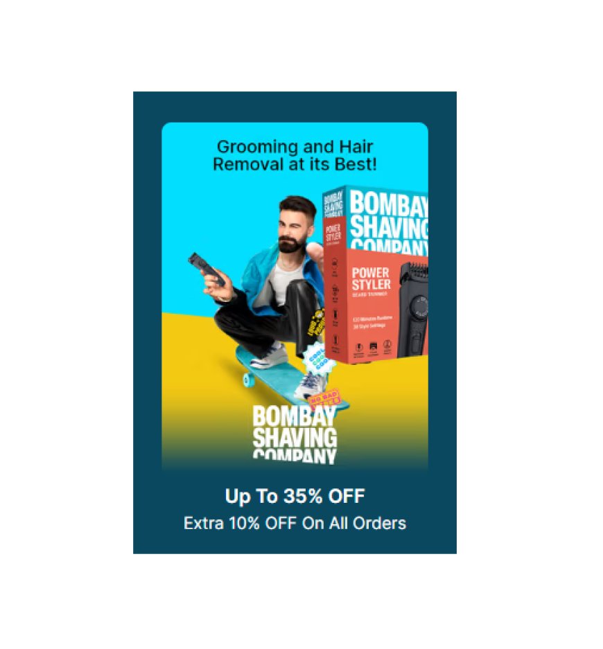 Up to 35% off + Extra 10% off on Bombay Shaving Company products