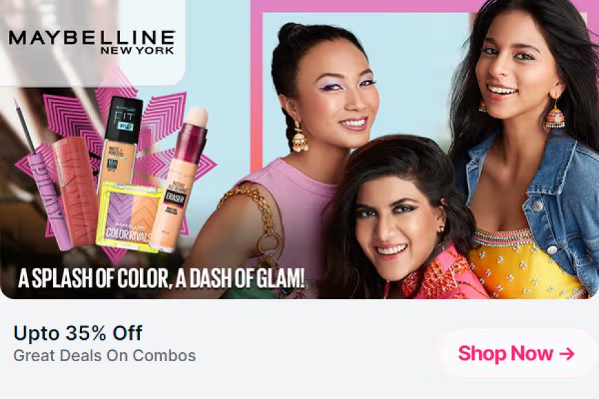 Up to 35% off on Maybelline products