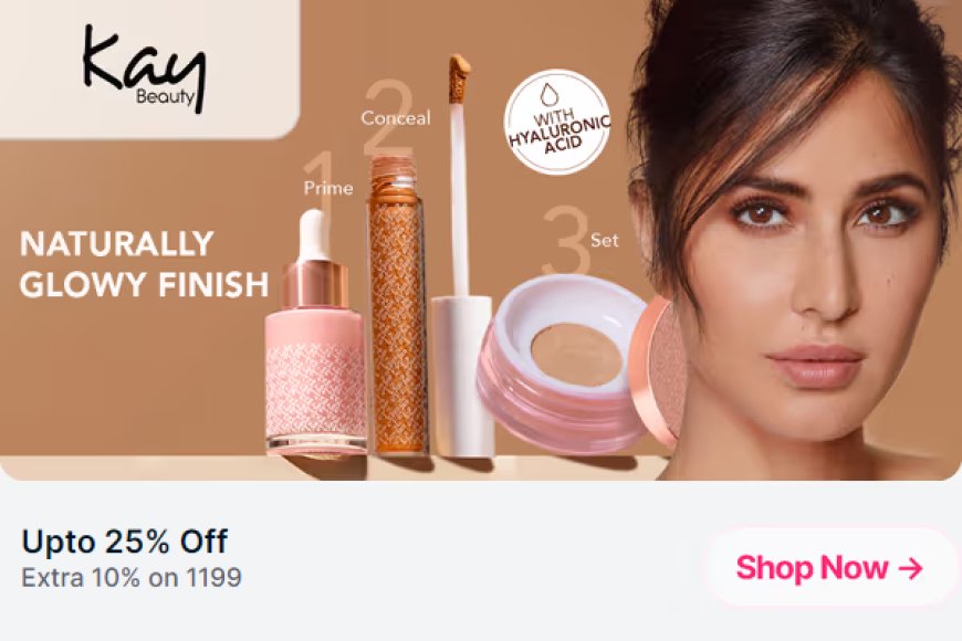 Up to 25% off + Extra 10% off on Rs. 1199 on Kay Beauty products