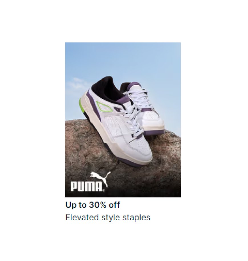 Up to 30% off on Puma Brand