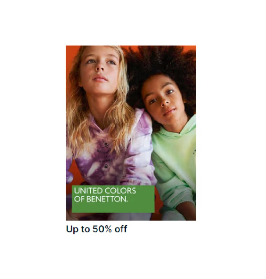 Up to 50% off on United Colors of Benetton Kids Brand