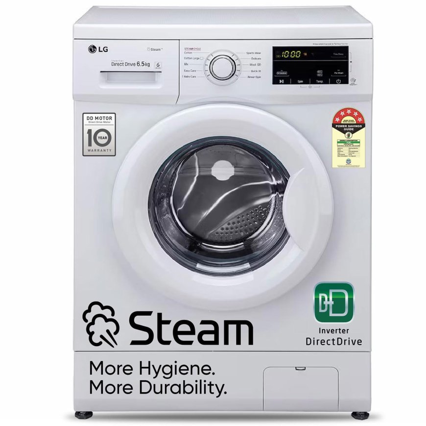 LG 6.5 Kg 5 Star Inverter Fully Automatic Front Load Washing Machine At just Rs. 24,990 [MRP 33,990]