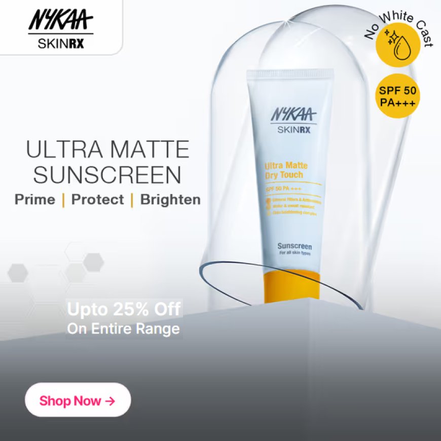 Up to 25% off on Nykaa SkinRX products