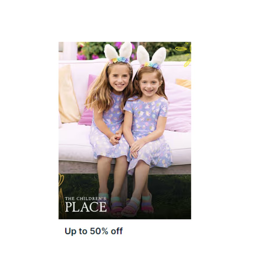 Up to 50% off on The Children's Place Brand