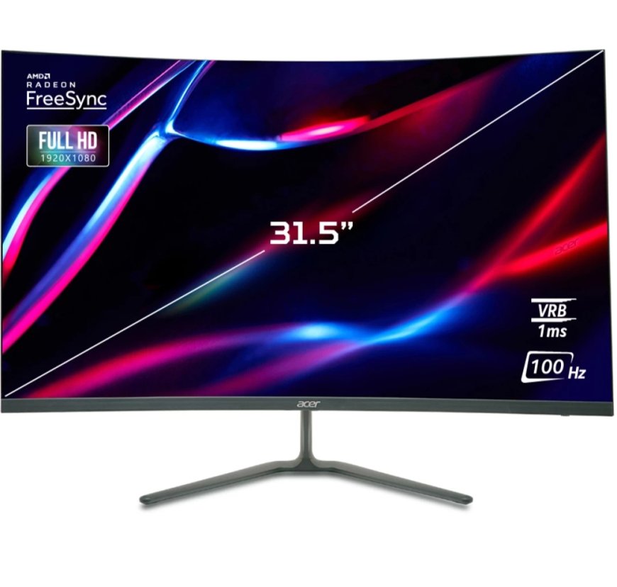 Acer Nitro ED0 31.5 inch Curved Full HD LED Backlit Gaming Monitor At just Rs. 13,599 [MRP 16,999]