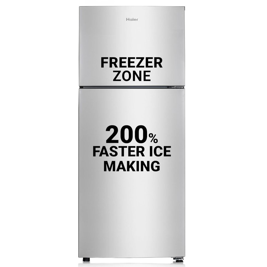 Haier 240 L 2 Star Frost Free Double Door Refrigerator (Moon Silver) At just Rs. 20,990 [MRP 29,990]