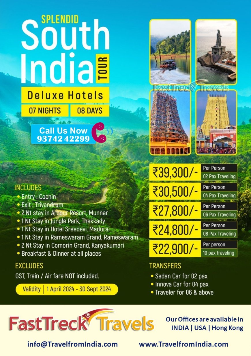 Splendid South India 7 Night/8 Days Tour Package Starting At just Rs. 22,900