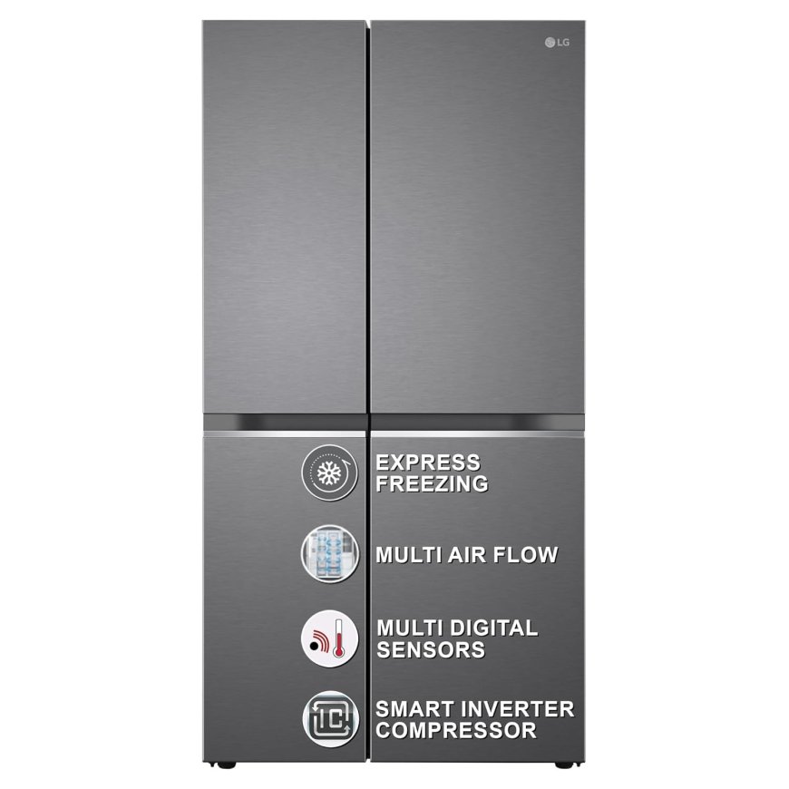 LG 655 L Frost-Free Inverter Side-By-Side Refrigerator At just Rs. 72,990 [MRP 1,20,699]