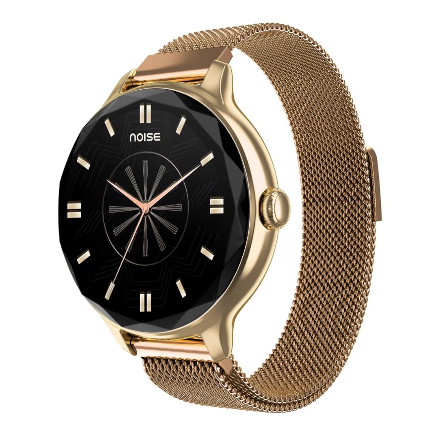 Noise Diva Bluetooth Calling Smartwatch (Gold Link) At just Rs. 3499 [MRP 5999]