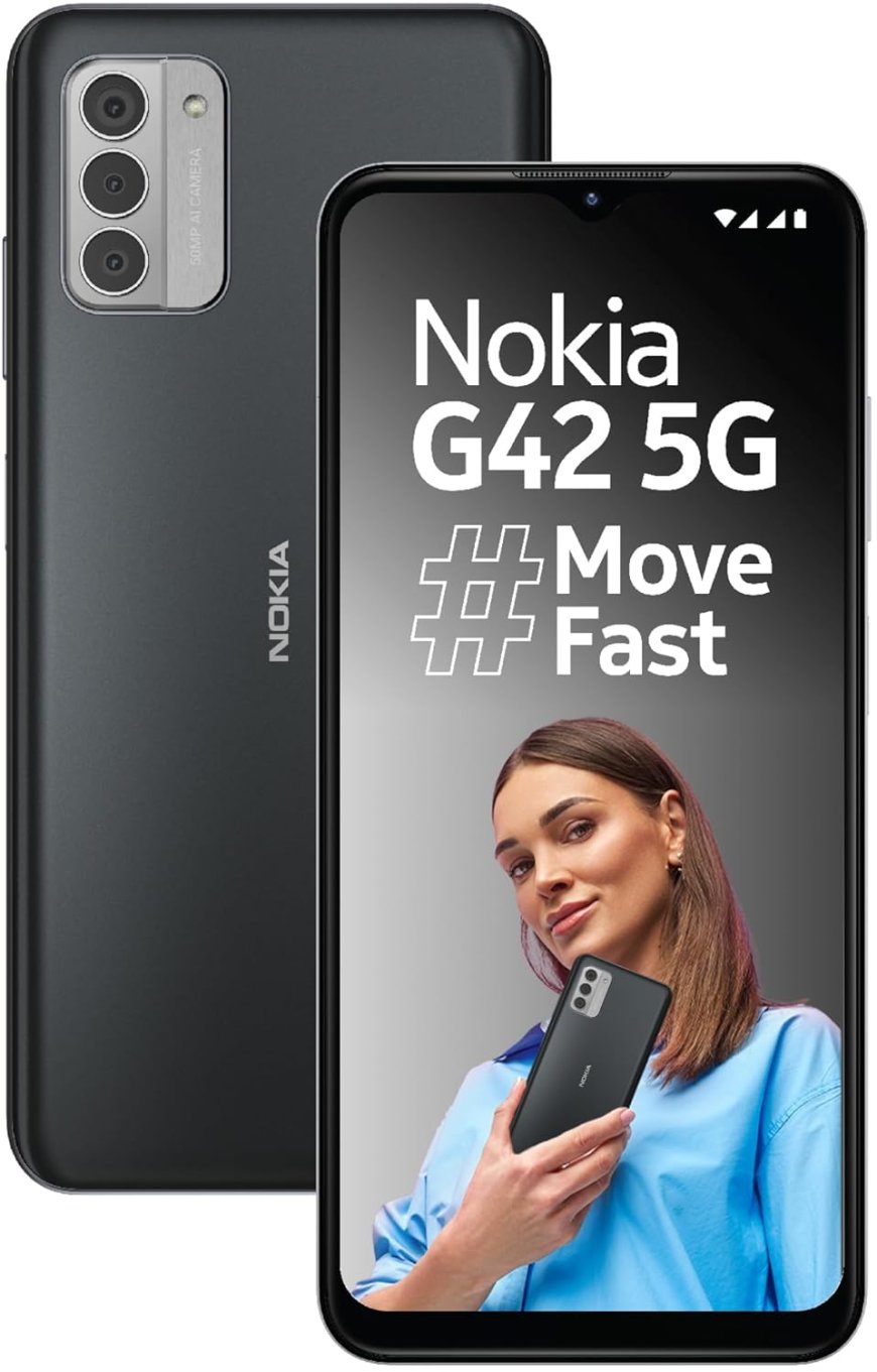 Nokia G42 5G (So Grey, 8GB RAM, 256GB Storage) At just Rs. 16,850 [MRP 18,999]