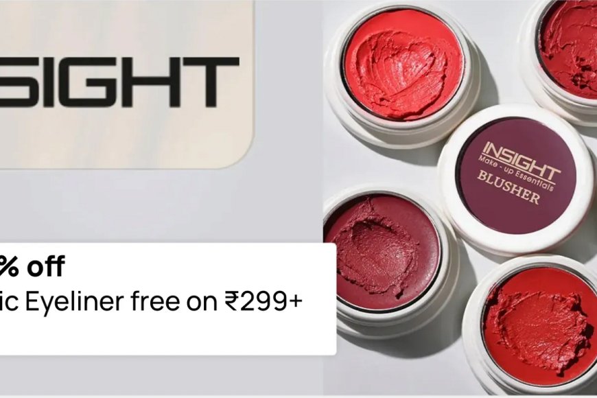 Flat 15% off + Free Eyeliner on Rs. 299+ on Insight products