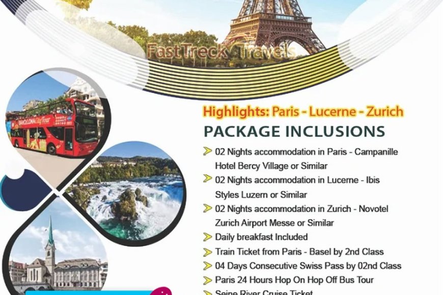 Experience the Beauty of Paris &amp; Switzerland 6 Night/7 Days Tour Package At just Rs. 1,39,495