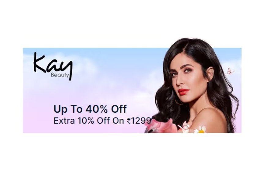 Up to 40% off + Extra 10% off on Rs. 1299 on Kay Beauty products