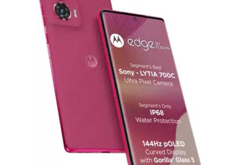 Motorola Edge 50 Fusion (Hot Pink, 8GB RAM, 128GB Storage) At just Rs. 22,999 [MRP 25,999]