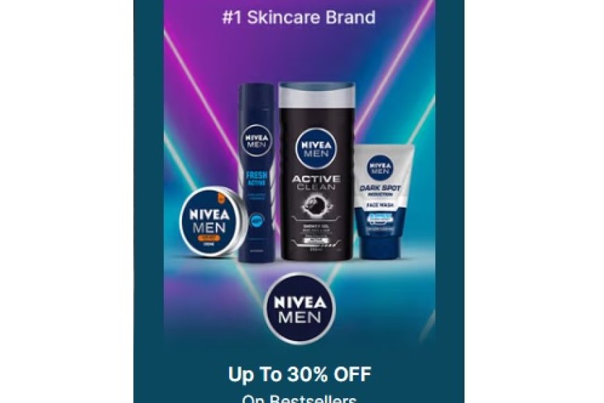 Up to 30% off on Nivea Men products