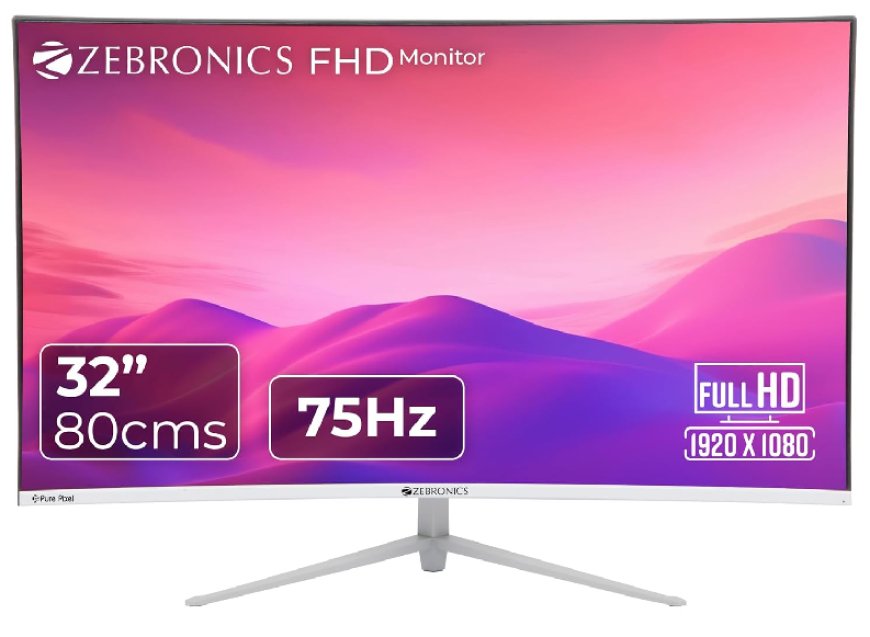 Zebronics 32 inch Curved Full HD VA Panel Monitor At just Rs. 10,998 [MRP 29,999]