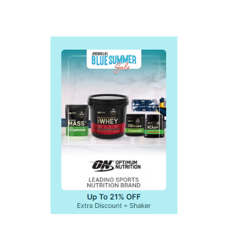 Up to 21% off + Free Shaker on Optimum Nutrition products