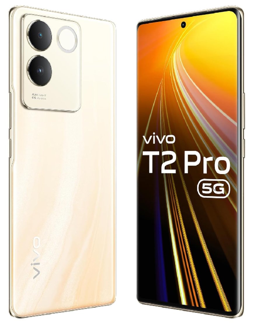 Vivo T2 Pro 5G (Dune Gold, 8GB RAM, 256GB Storage) At just Rs. 24,999 [MRP 27,999]