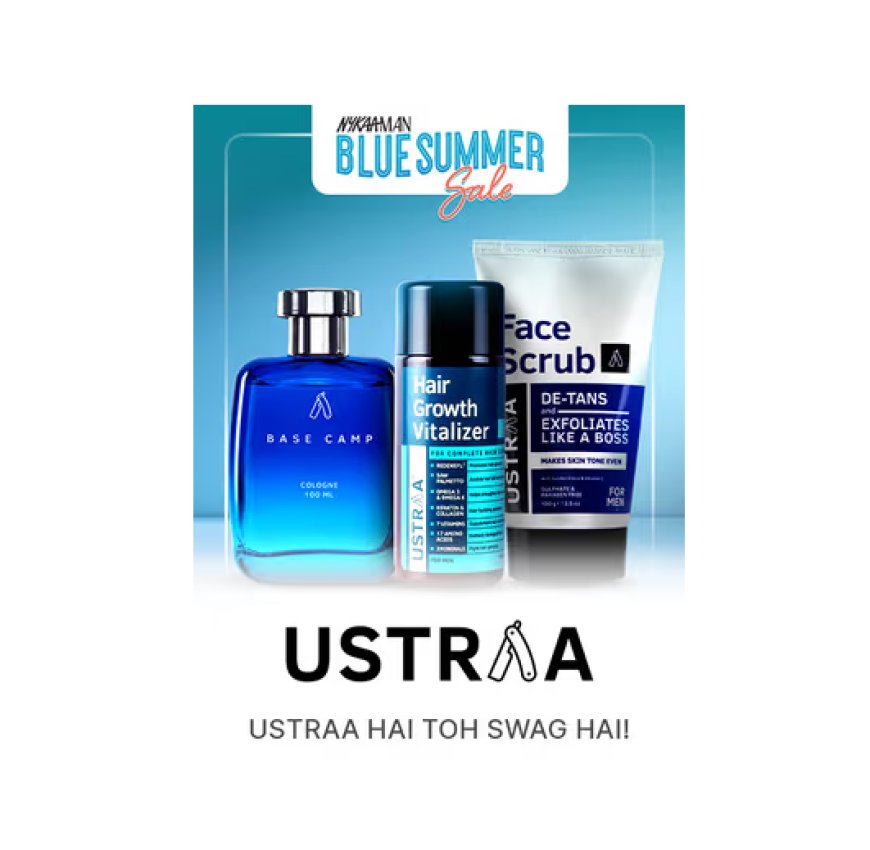 Up to 40% off + Free Gift on Rs. 499+ on Ustraa products