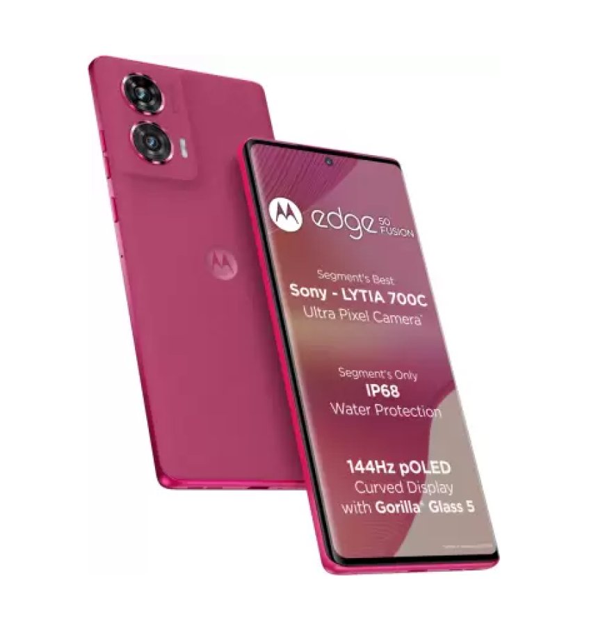 Motorola Edge 50 Fusion (Hot Pink, 8GB RAM, 128GB Storage) At just Rs. 22,999 [MRP 25,999]