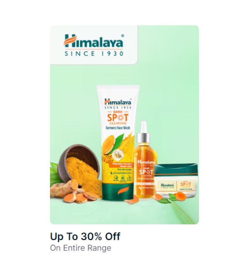 Up to 30% off on Himalaya products