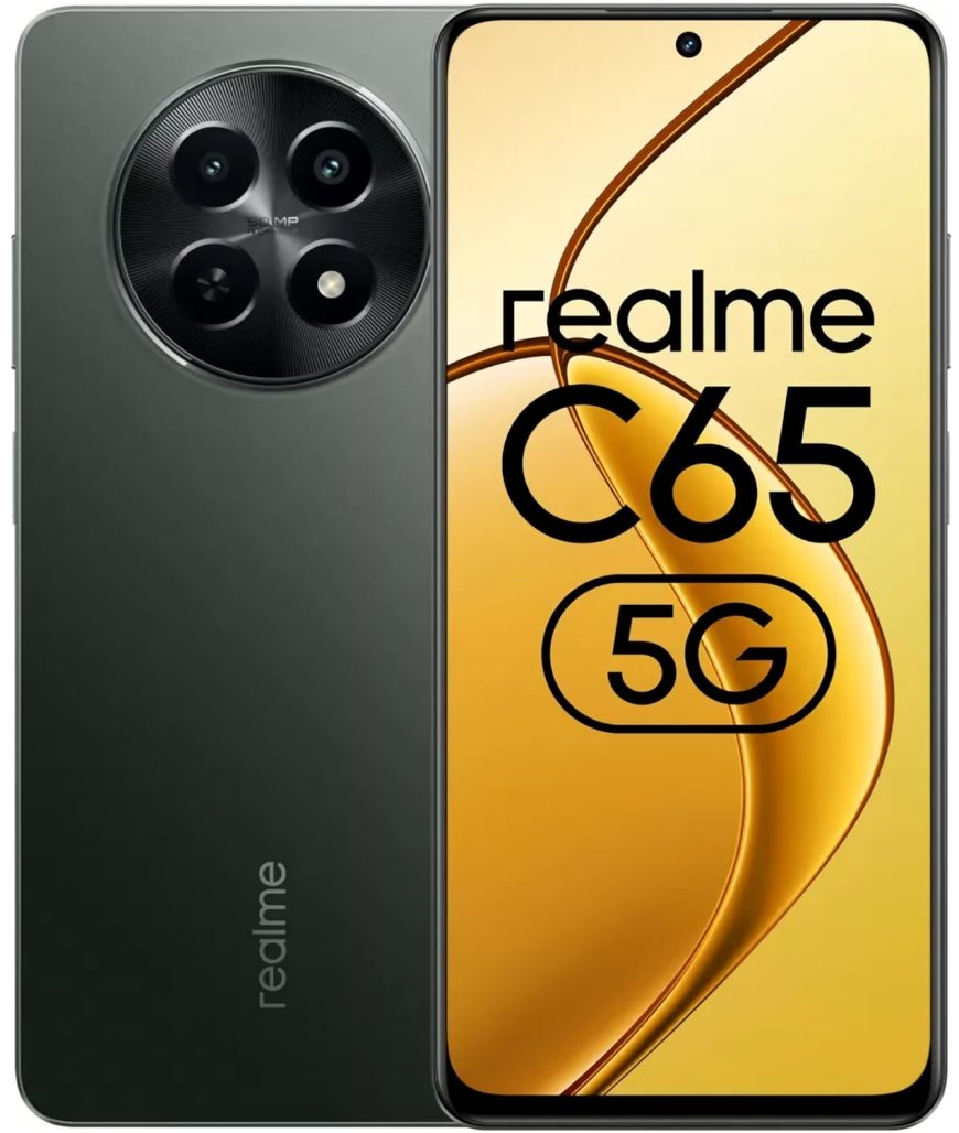 Realme C65 5G (Glowing Black, 6GB RAM, 128 GB Storage) At just Rs. 12,499 [MRP 15,999]