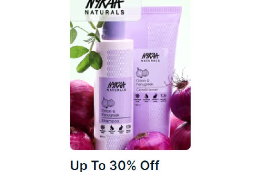 Up to 30% off + Free Face Scrub on Nykaa Naturals products