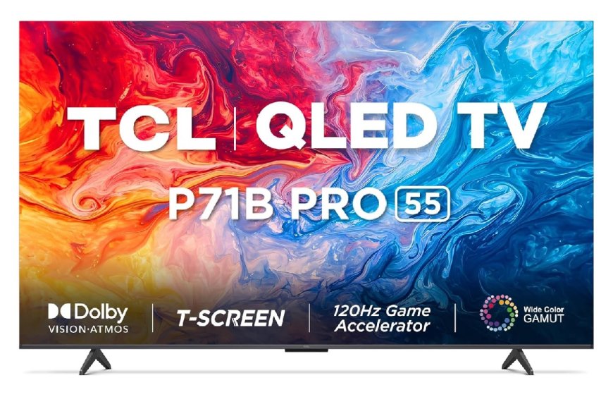 TCL 139 cm (55 inch) 4K Ultra HD Smart QLED Google TV At just Rs. 44,990 [MRP 79,990]