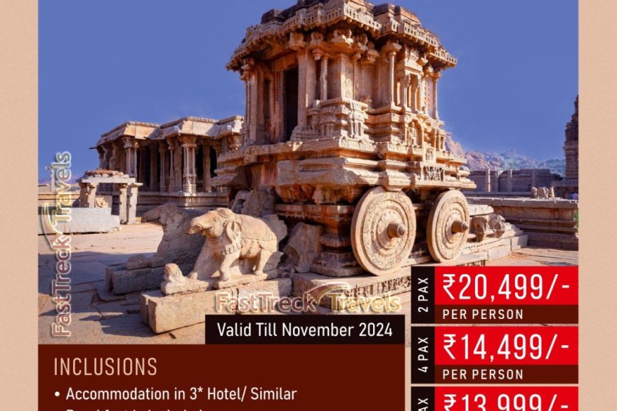 Explore Heritage City Hubli Hampi Tour Package Starting At just Rs. 12,299 per person