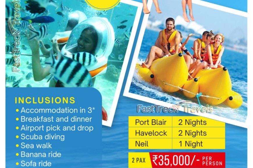 Enjoy Andaman with Water Activity 5 Night/6 Days Tour Package Starting At just Rs. 33,000